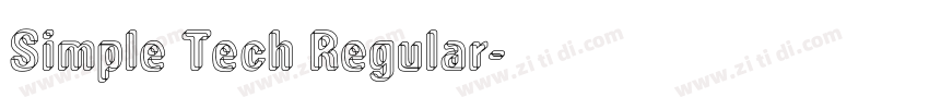 Simple Tech Regular字体转换